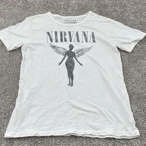 Free People Nirvana Graphic T-Shirt in White